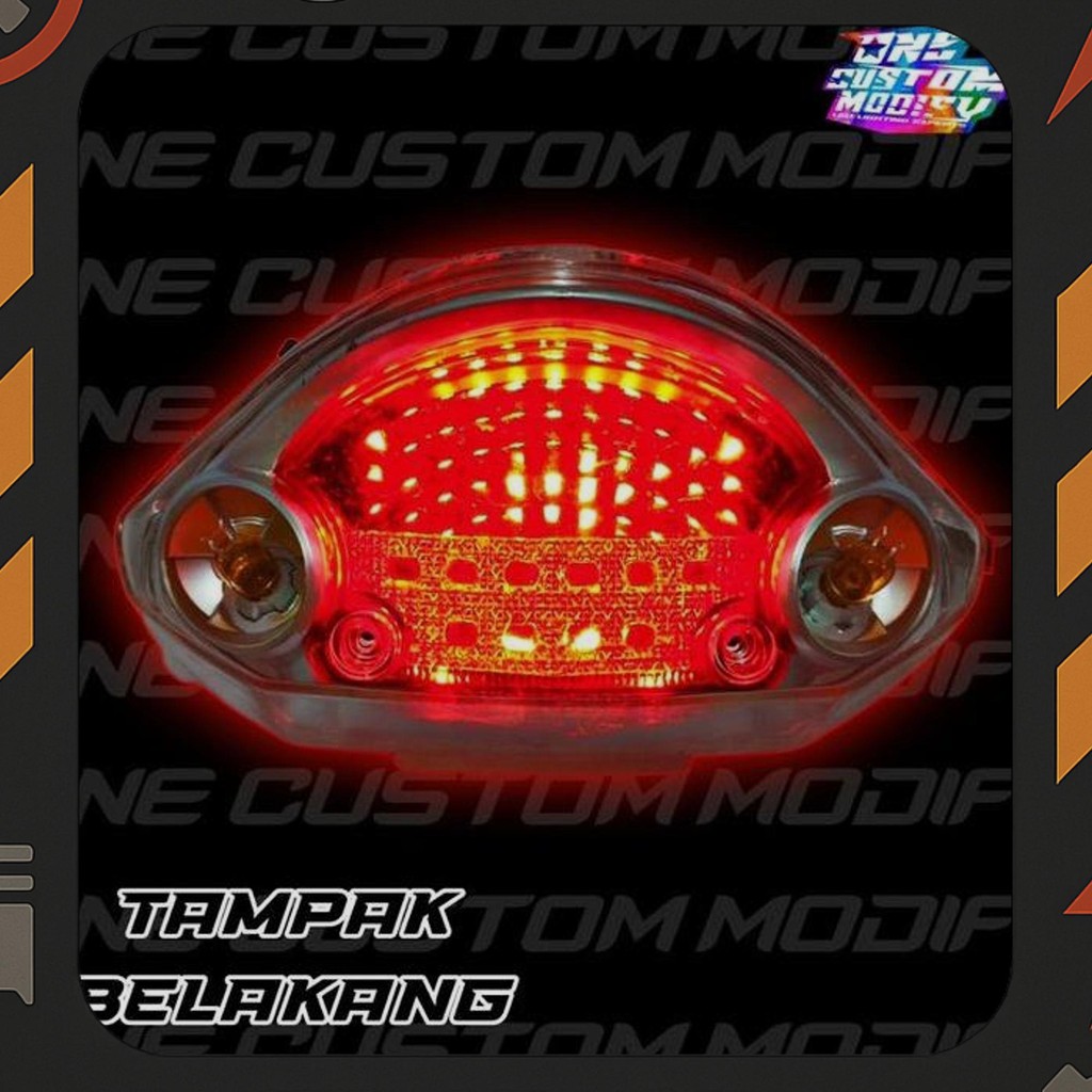 Murah Stoplamp Running Vega R Bonus Lampu Depan Led Aes Original Free Led T10 8/10 Mode Standby Flas