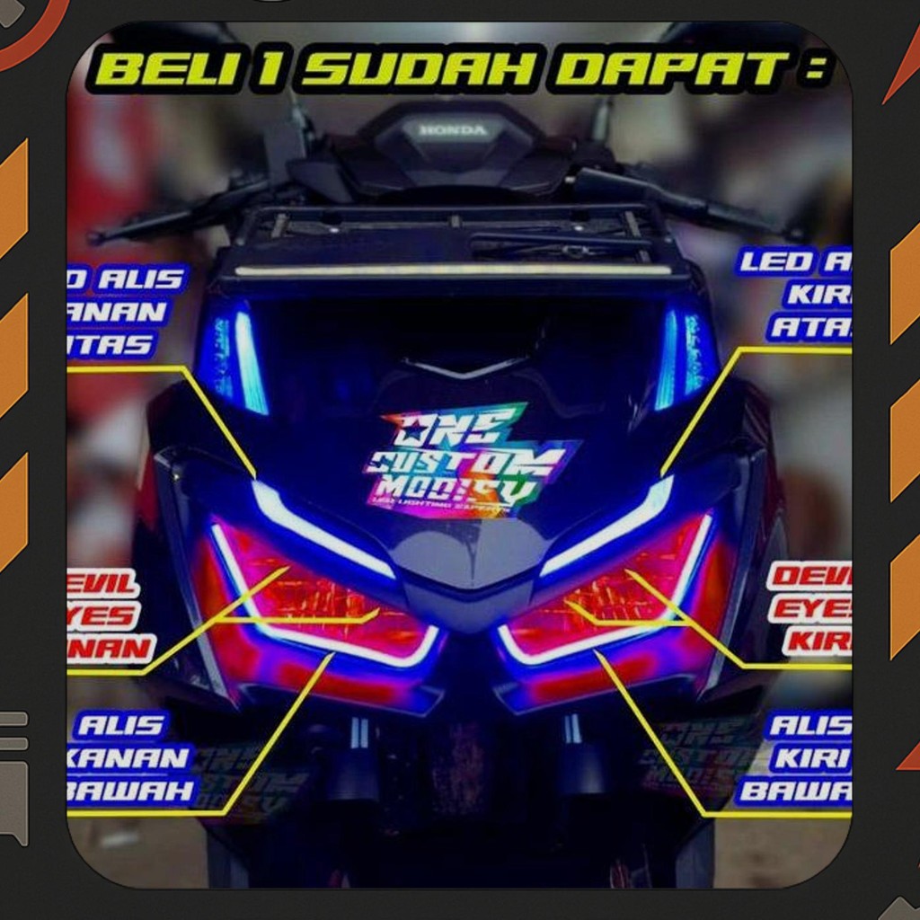 New Lampu Alis Drl All New Vario 160 2022 2023 Bonus Led Devil Eyes