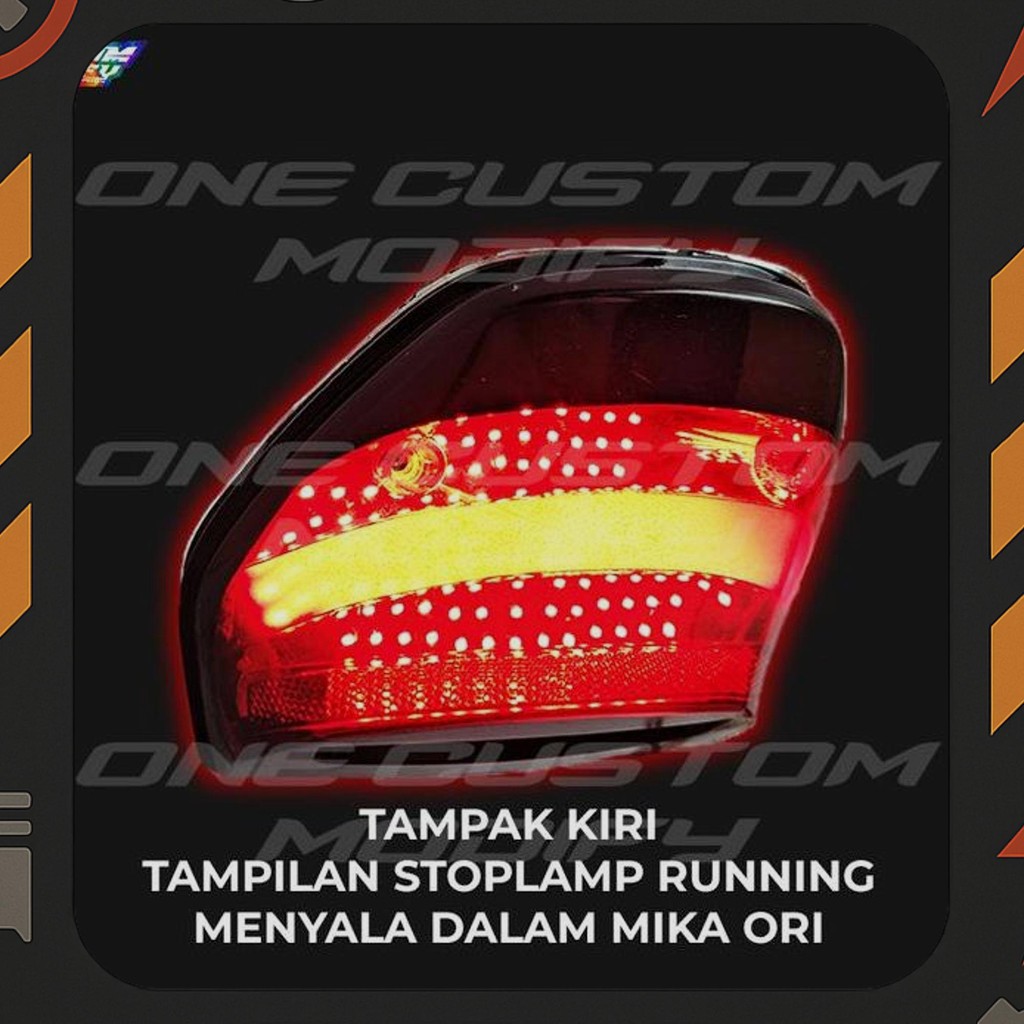 Diskon Stoplamp Running Cb150 Verza Lampu Rem Led Belakang 8 & 10 Mode Variasi Motor One Custom Modi