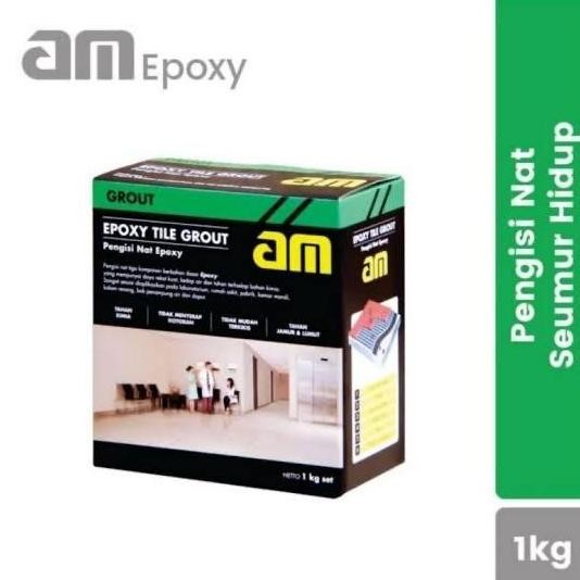 Am 55 Putih Semen Pengisi Nat Keramik Epoxy Tile Grout 1 Kg