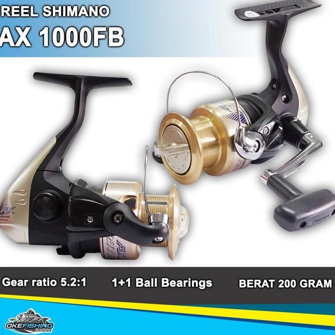 Tersedia Reel Shimano AX 1000FB 1bb - Reel Spinning Pancing
