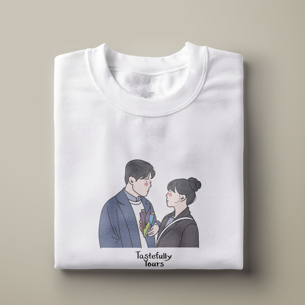 KAOS KDRAMA TASTEFULLY YOURS KOREAN DRAMA T-SHIRT KOREAN DRAMA KDRAMA MERCHANDISE KAOS DRAMA KOREA