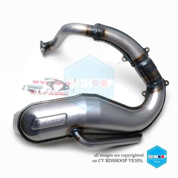 Knalpot racing vespa special pts merk malossi