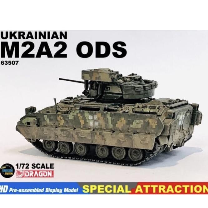 Diecast Tank Bradley M2A2 Ods Ukrainian 1/72 By Dragon