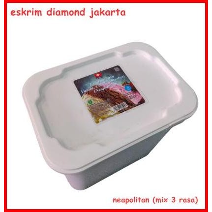 

Ice Cream Diamond Neapolitan (Mix 3 Rasa) 8 Liter
