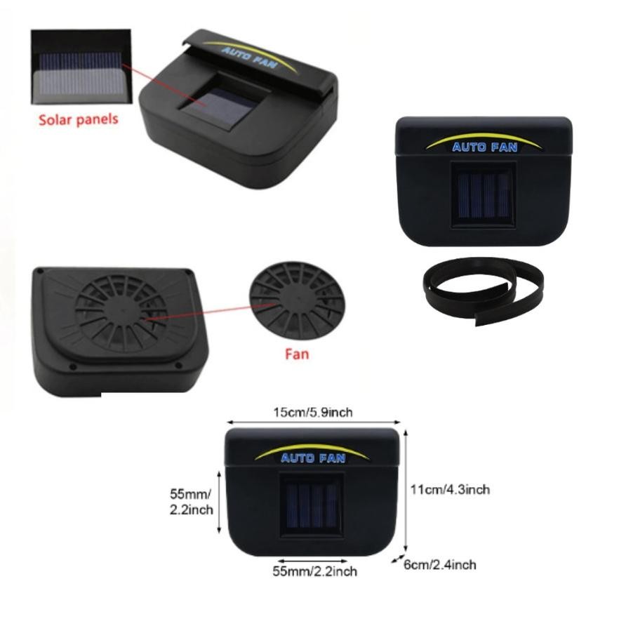 Auto Fan - Kipas Ventilasi Mobil Tenaga Surya