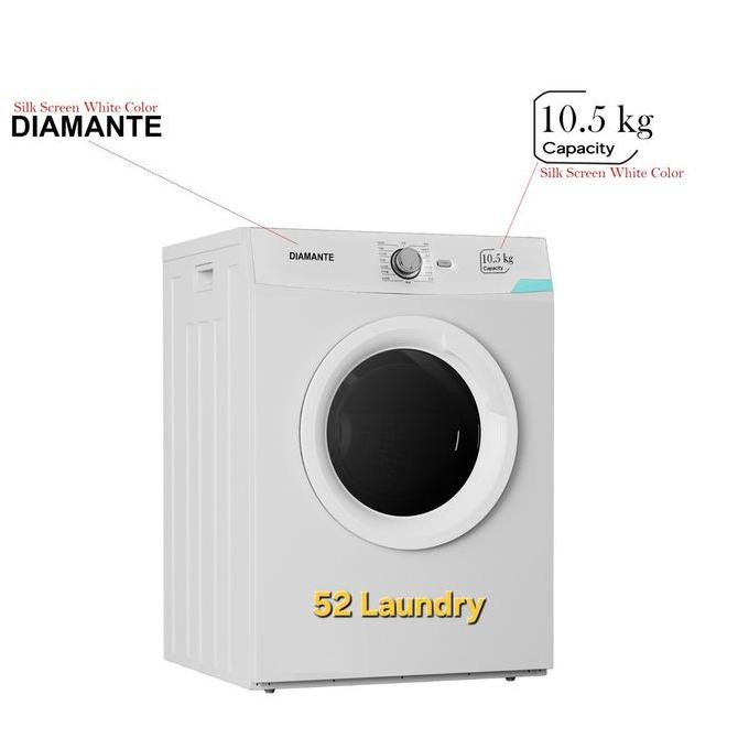 Dryer Diamante 10,5Kg Konversi Gas Mesin Pengering Pakaian Laundry Baju