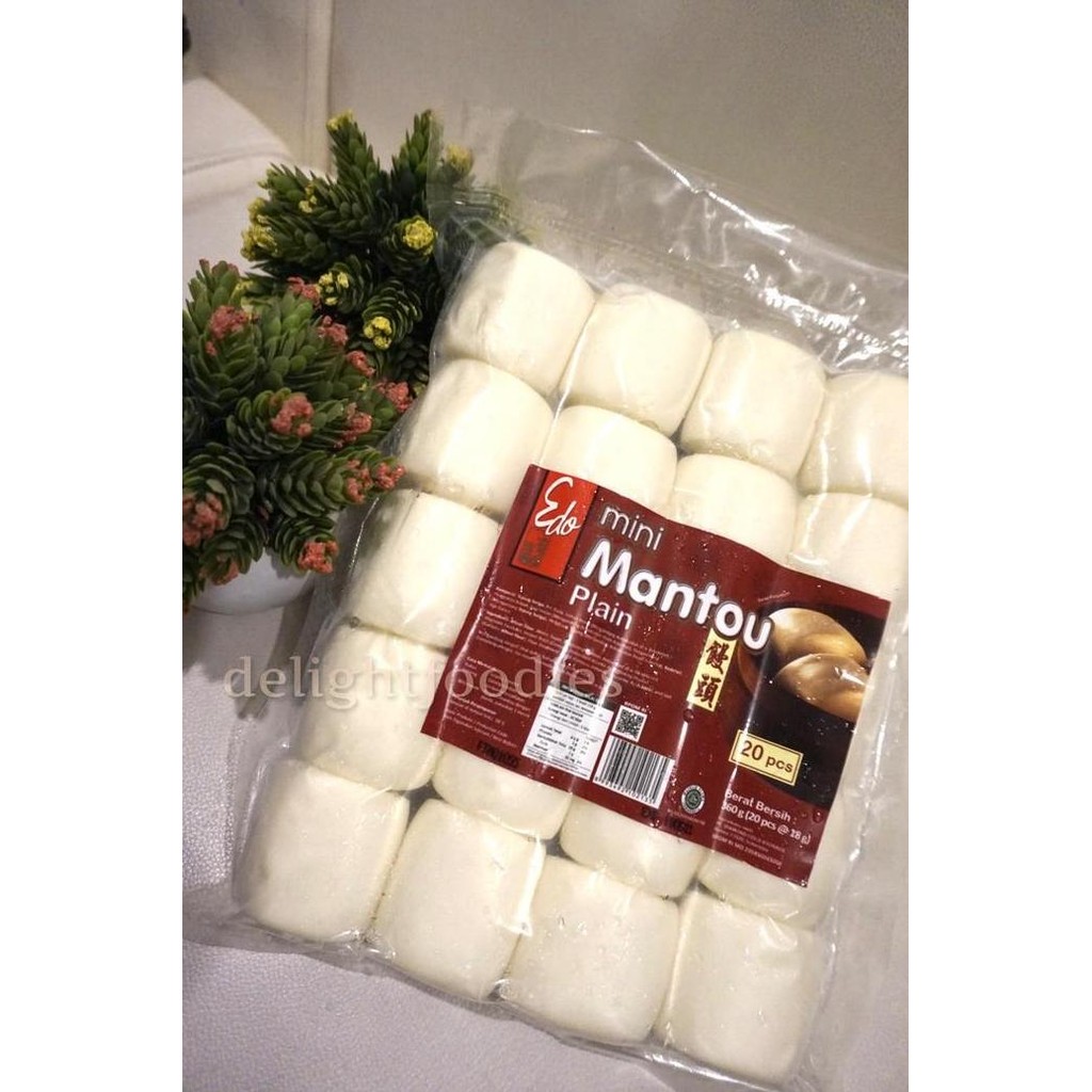 

Edo Mantou Mini Plain Isi 20 (Frozen)