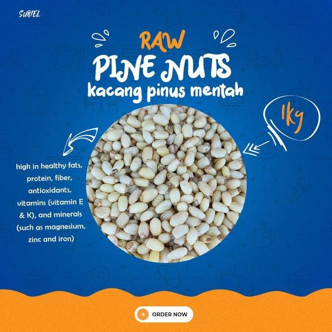 

Raw Pine Nuts / Kacang Pinus Mentah 1 Kg