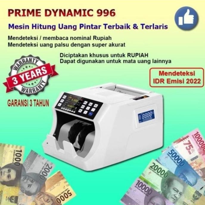 Mesin Hitung Uang Prime Dynamic 996,Mesin Penghitung Uang Dan Mendeteksi Akurasi Tinggi