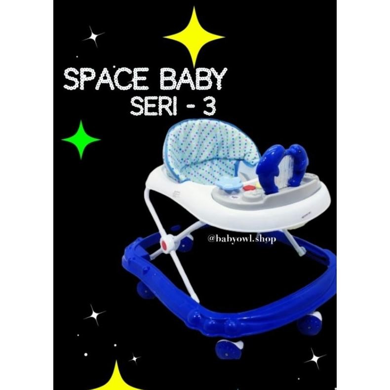 (TERLARIS) BABY WALKER SPACE BABY KODE 3 // ALAT BELAJAR JALAN // RODA BELAJAR JALAN // BABY WALKER 