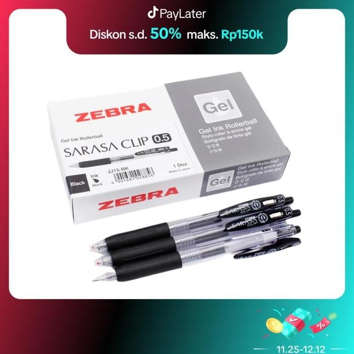 

Zebra Pulpen Gel Sarasa 05, 07, 1.0 (1 Lusin) = 12 Pcs