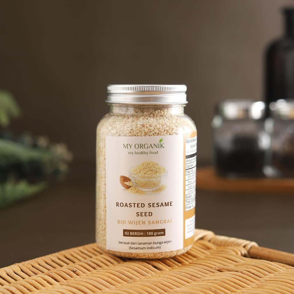 

ready My Organik Wijen 110gr Roasted Sesame Seed Biji Wijen Sangrai Mengurangi Radang sendi murah