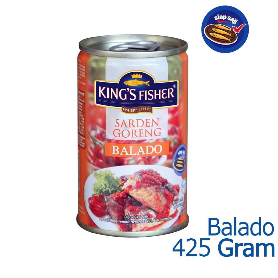 

ready Paket Sarden 2 sarden tomat balado 425 hijau 155 King's Fisher murah
