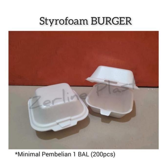 baru Styrofoam BURGER / Box BURGER @200pcs