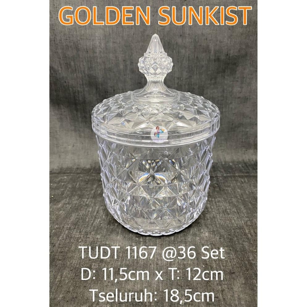 Toples + Rak Toples Kue Snack Coklat Sealware Diamond 2 Dan 3 Pcs Golden Sunkist Ready Stok