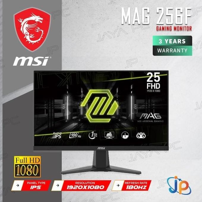Monitor MSI LED IPS MAG 256F - Full HD 25" Inch