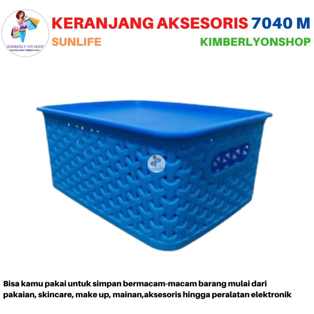 Keranjang Serbaguna Dengan Tutup Narita Basket 7040 M Sunlife Trending