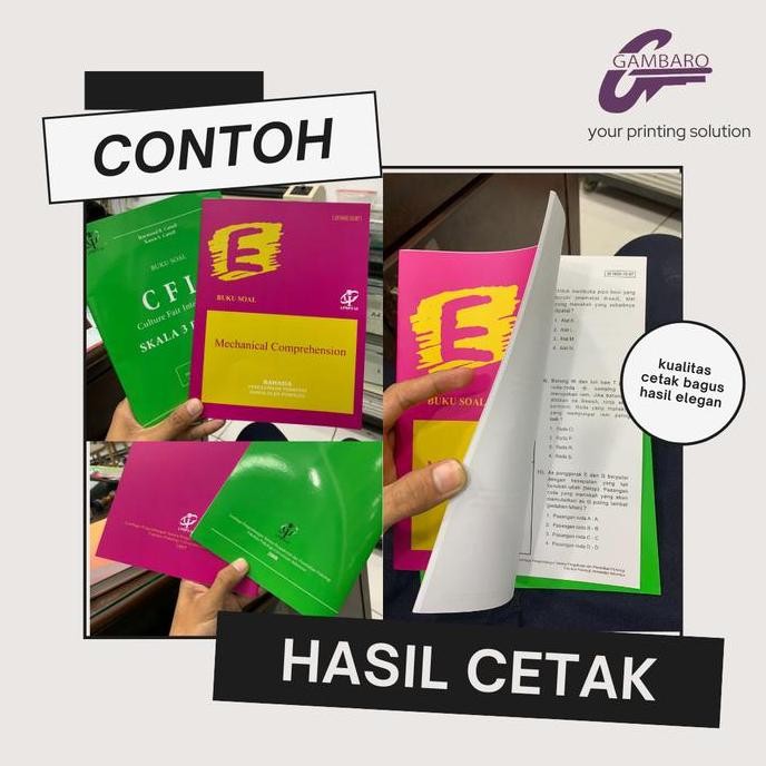

baru Cetak Booklet A4/ Print buku ukuran A4/ staples tengah A4