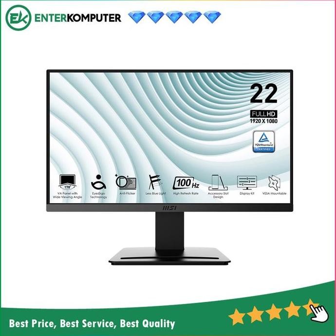 Monitor MSI Pro MP223 E2 21.45" FHD 100Hz Productivity Monitor