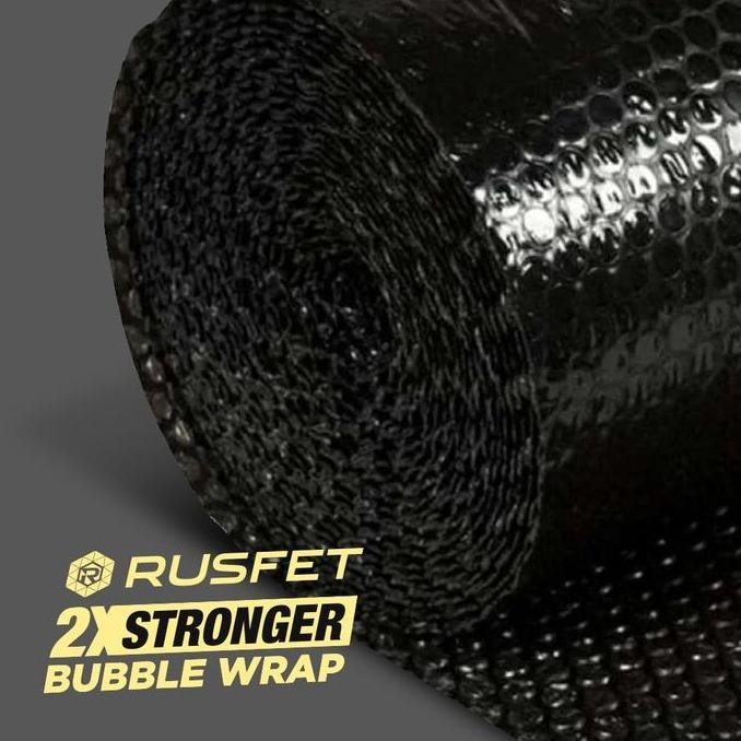 

ready stock Plastik Bubble Wrap 50Meter HITAM RUSFET Bubblewrap Buble Packing ROLL