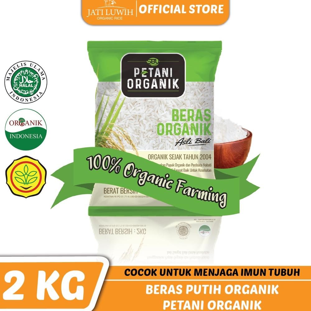 

ready Beras Putih Petani Organik Kemasan 2 Kg murah