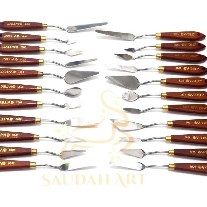 

ready Pisau Palet Lukis V-Tec Besi/ Painting Knife V-Tec /Pcs