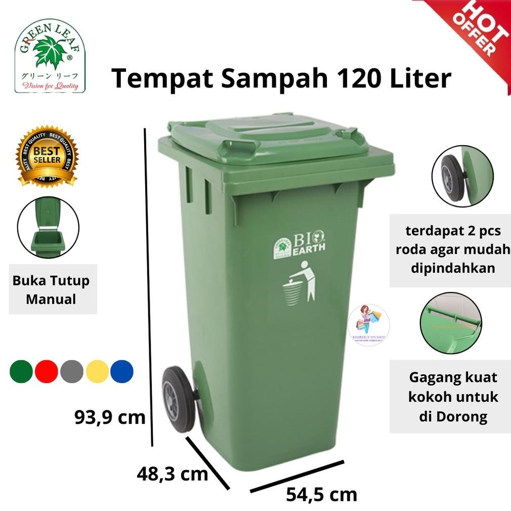Tempat Sampah Bio 120 Liter Green Leaf 2012 Spaylater 0%