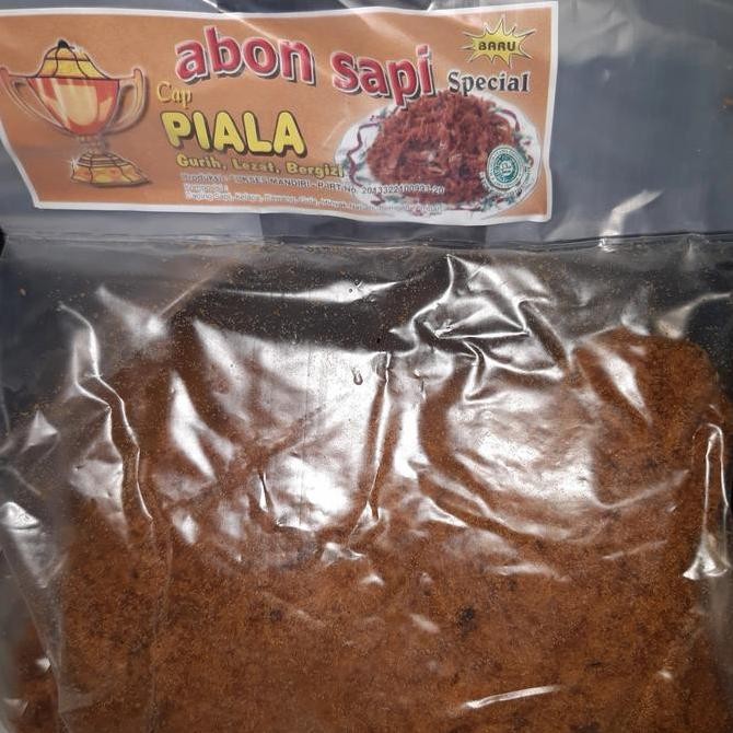 

Grosir Abon Sapi Merk "Piala" Kemasan 1Kg