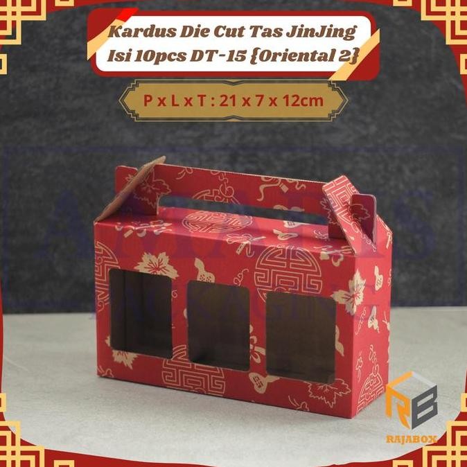 

ready stock Kardus Die Cut Tas Jinjing Isi 3 Toples Jar 250 ml Isi 10 Pcs DT-15