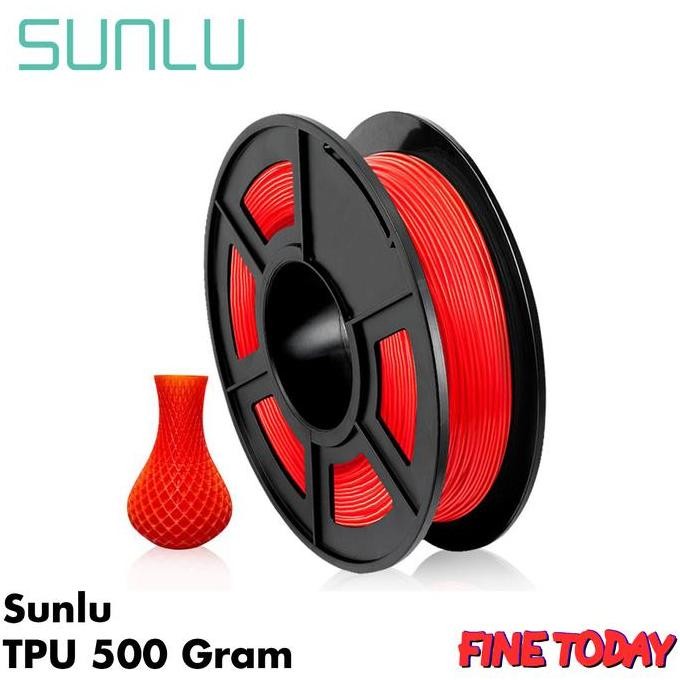 SUNLU 3D Printer Filament TPU 95A Flexible 500 gram Original Import