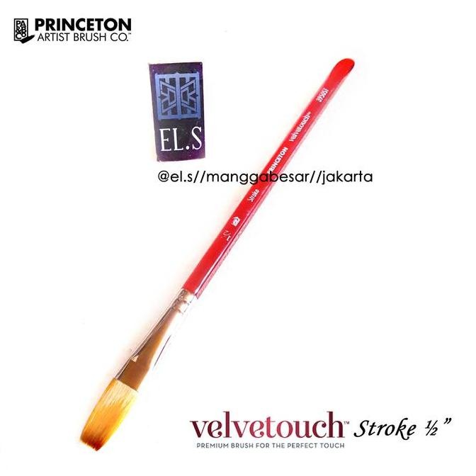

ready Princeton Velvetouch Brush Stroke 1/2" ( Kuas Lukis )