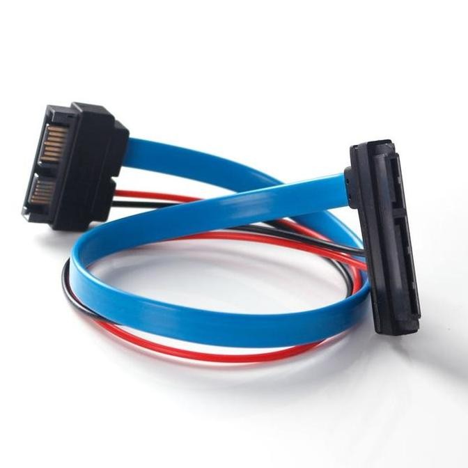 new  Kabel Serial ATA 22Pin 7+15 Female to Slimline SATA 13Pin 7+6 Male