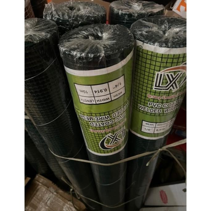 (Expert) Kawat Loket PVC Hijau 1 ROL 10 METER | Kawat Kandang Ayam Burung Kawat Taman