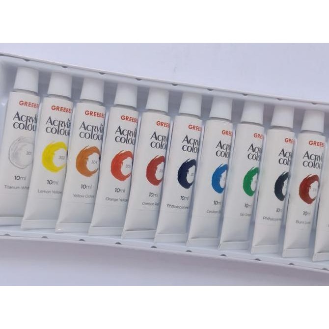 

ready Cat acrylic greebel 12 warna Kanvas Stationery