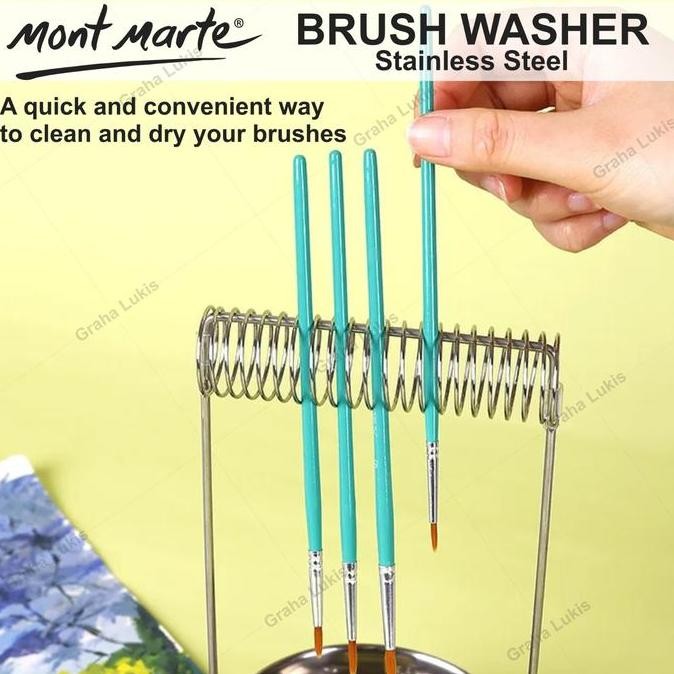

ready Mont Marte Brush Washer - Stainless Steel