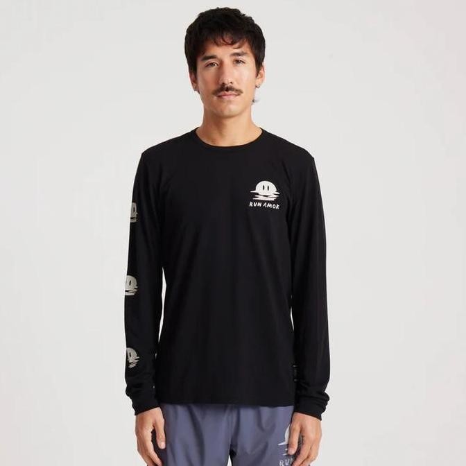 Roark Run Amok Mathis Long Sleeve Tee running kaos lari