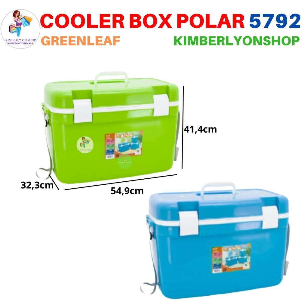 Cooler Box Polar Ice Box 30 Liter 5792 Green Leaf Kotak Es Ready