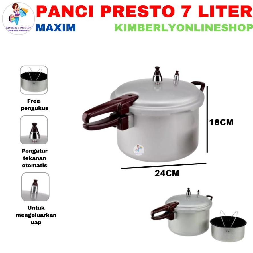 Panci Presto 7 Liter 24 Cm Maspion Trending