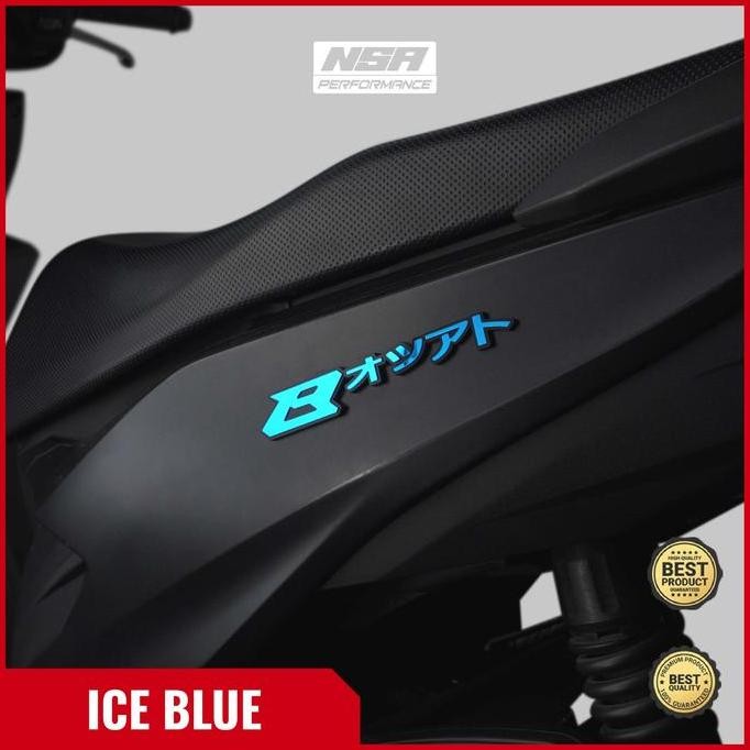 NSA 2PCS EMBLEM BEAT JAPAN LOGO BEAT JAPAN 3D Laser Motorcycle terlaris