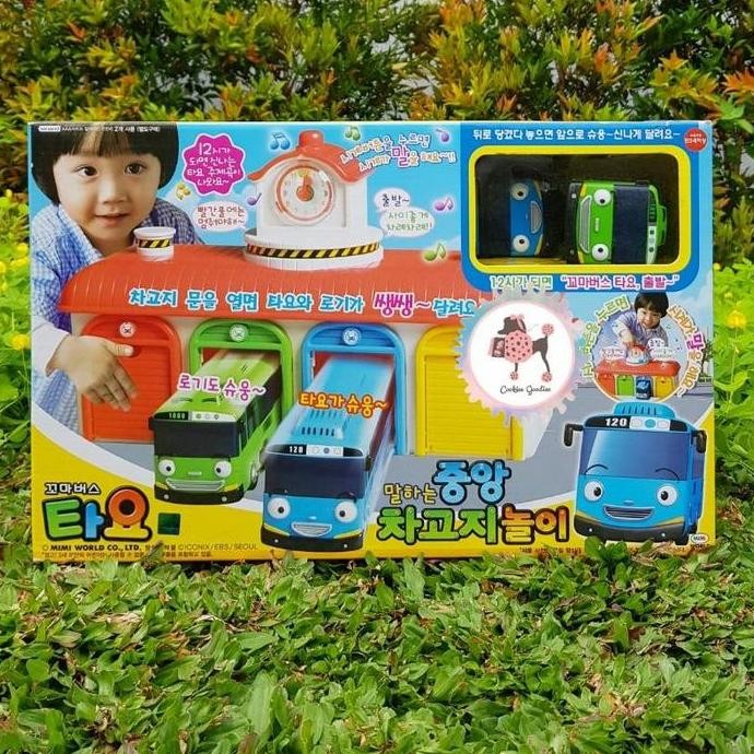 Tayo the Little Bus Talking Bus Garage Center Playset