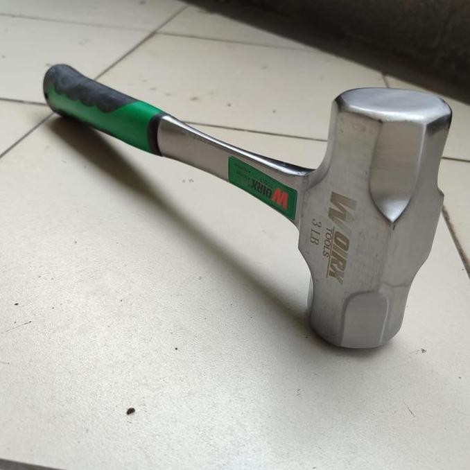 Palu Godam palu batu gagang besi 2 LB 1 kg 3 LB 1,5 kg WOIRX