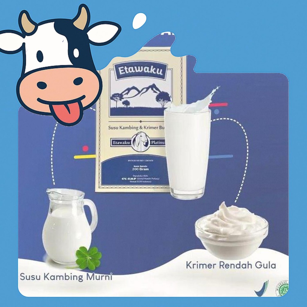 

Diskon Etawaku Platinum Susu Kambing Etawa Bubuk 200 Gram