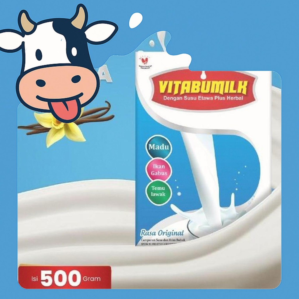 

Terbaru Vitabumilk Box 500Gr 3 Varian Susu Etawa Plus Herbal(Madu,Ikan Gabus,Temu Lawak)