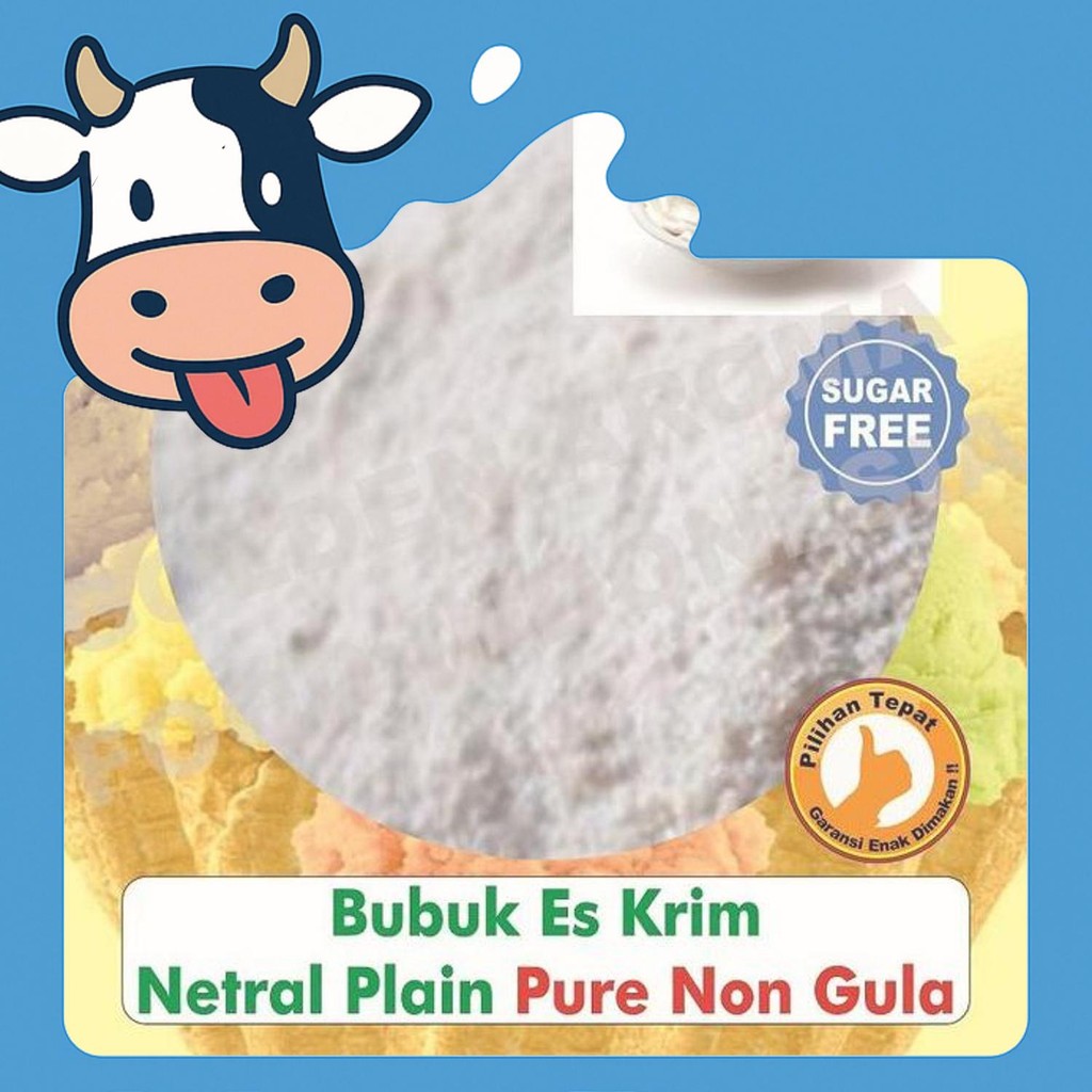 

Free Ongkir Bubuk Es Krim Rasa Netral Plain Pure Non Tanpa Gula 1Kg Ice Cream 1 Kg