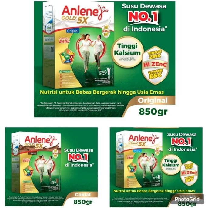 

(Expert) Anlene Gold 5x 640 gram x 885 gr / 850gr vanila original EXPIRED 2025