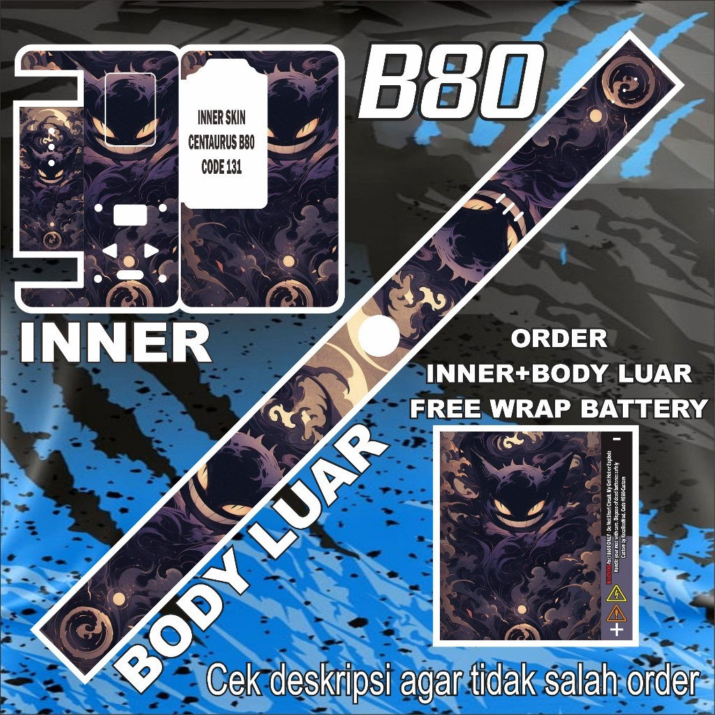 

Stiker B80 Part2 131 Garskin Stiker Custom Fullbody Bisa COD