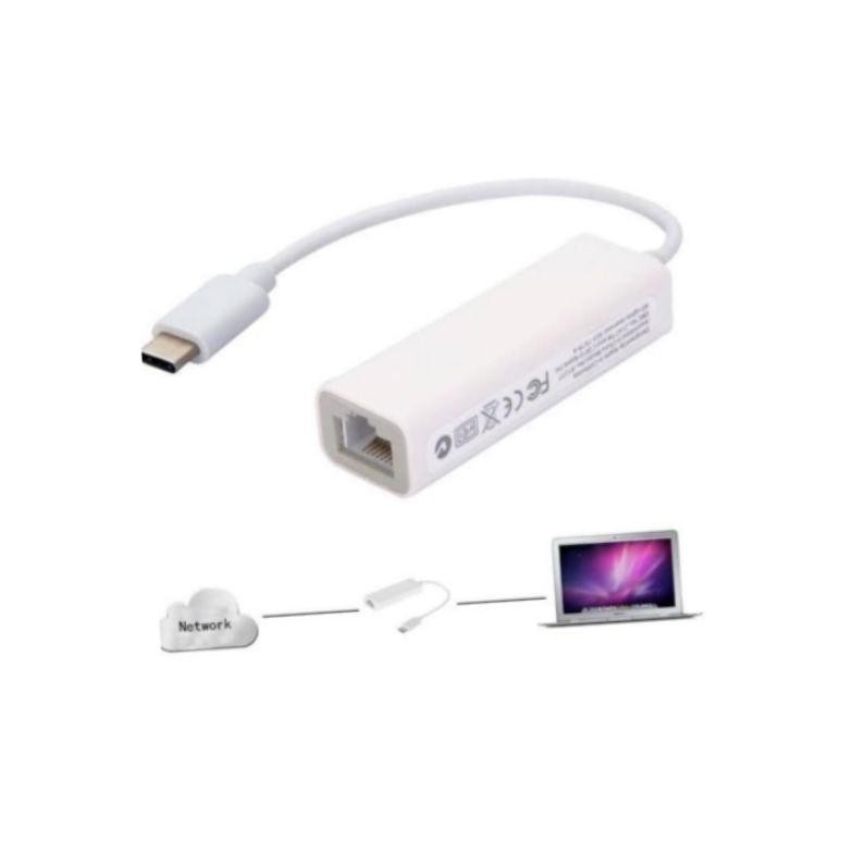 Baru Converter Type C To Lan / Type C To Ethernet Lan Adapter / Type C To Lan Converter