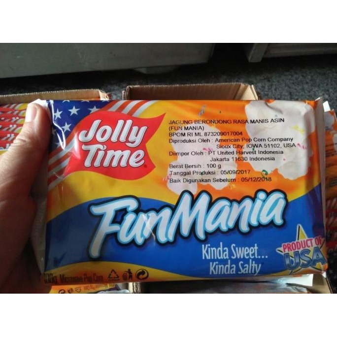 

(Expert) Jolly Time/ Popcorn Jolly Time/ Popcorn/ Popcorn Murah USA/ cemilan