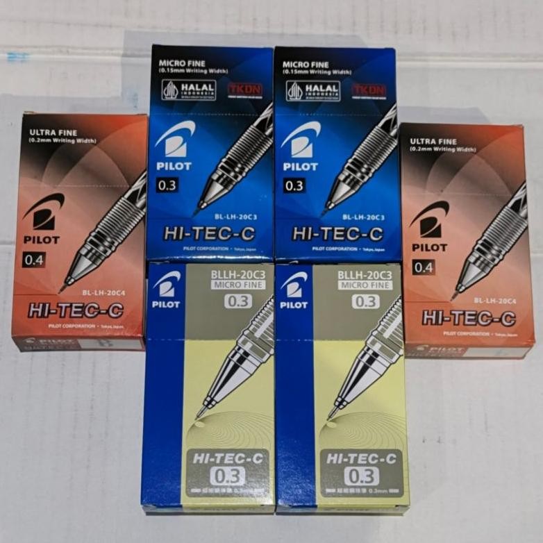 

Pulpen Pilot Hi-Tec-C 0.3Mm | Warna Warni | 1 Pak Isi 12 | Original Original